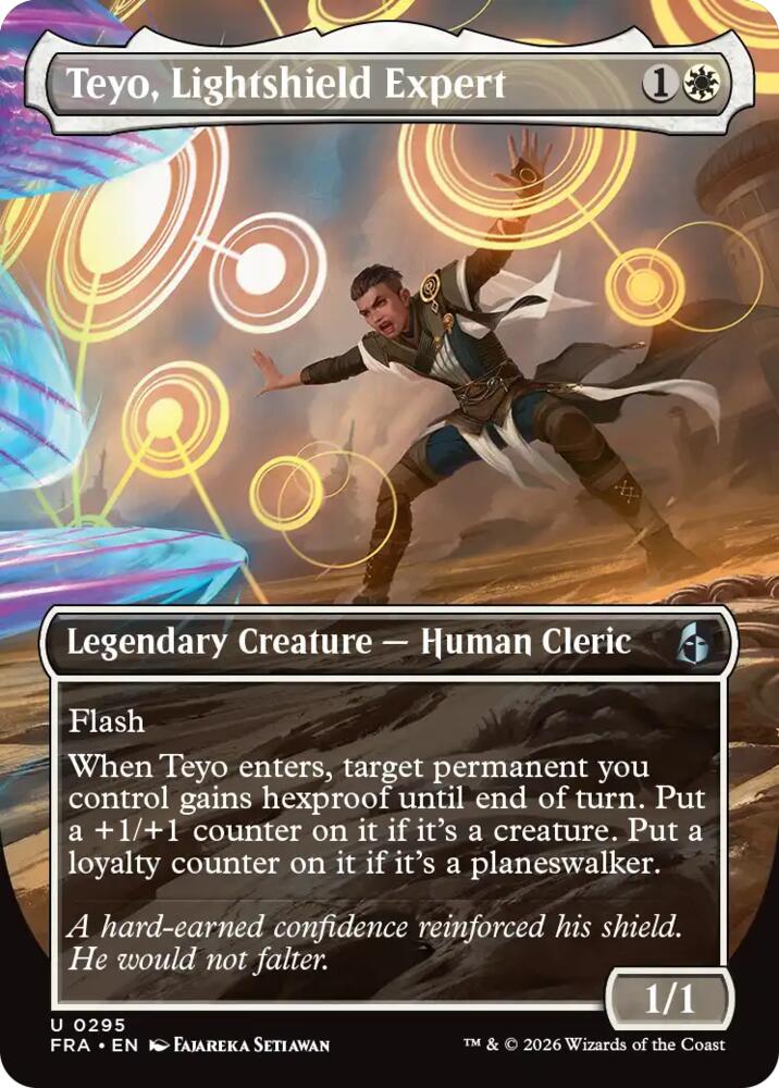 Teyo, Lightshield Expert (Borderless) 295 card from Reality Fracture