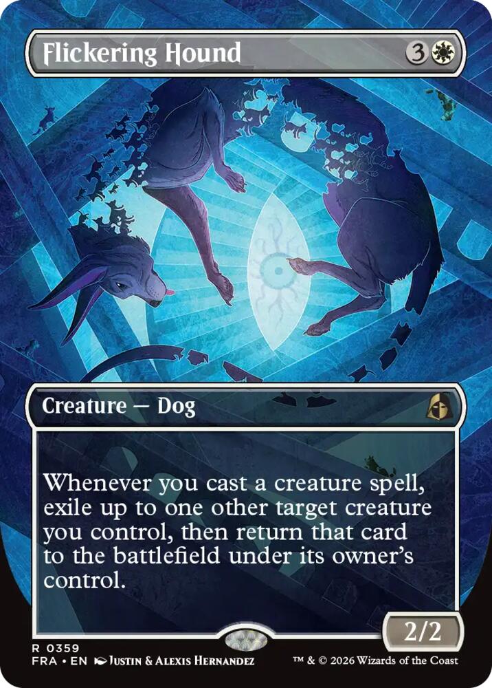Flickering Hound (Borderless) 359 card from Reality Fracture