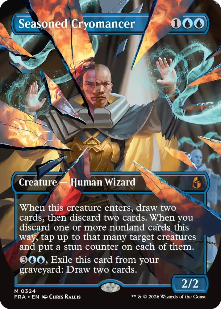 Seasoned Cryomancer (Borderless) 324 card from Reality Fracture
