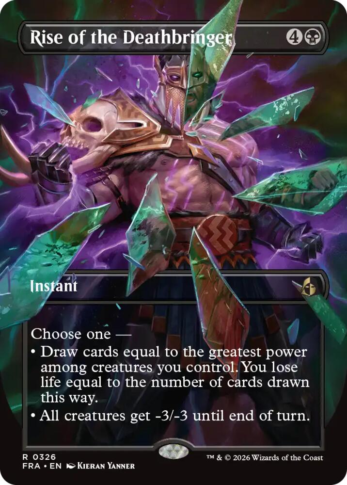 Rise of the Deathbringer (Borderless) 326 card from Reality Fracture