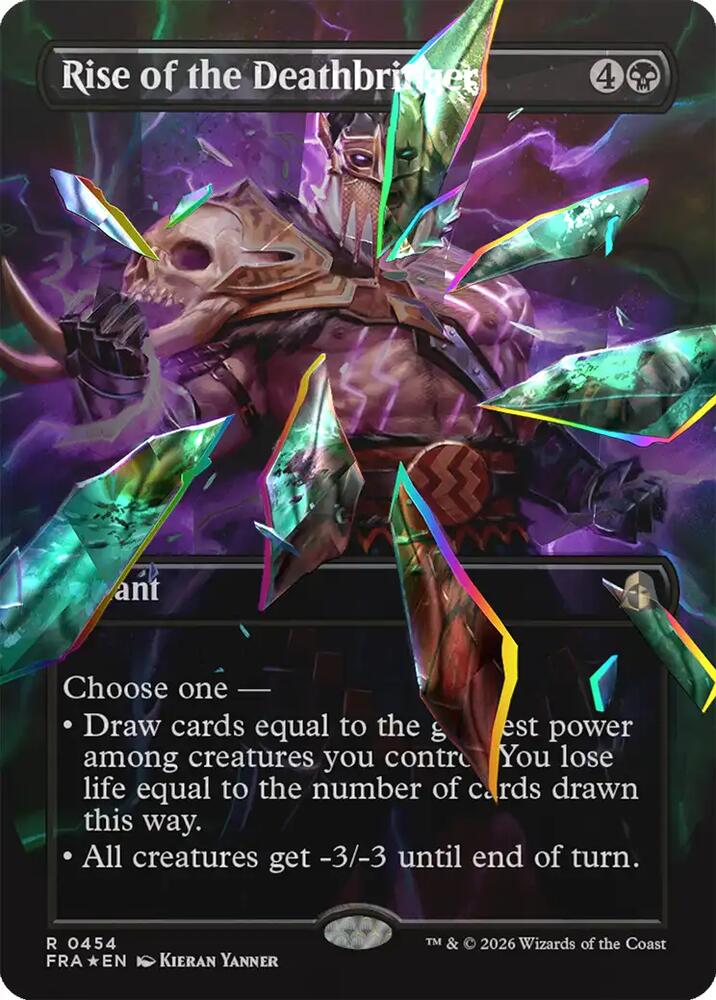 Rise of the Deathbringer (Borderless) (Facet Foil) 454 card from Reality Fracture