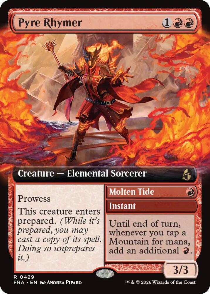 Pyre Rhymer (Extended Art) 429 card from Reality Fracture