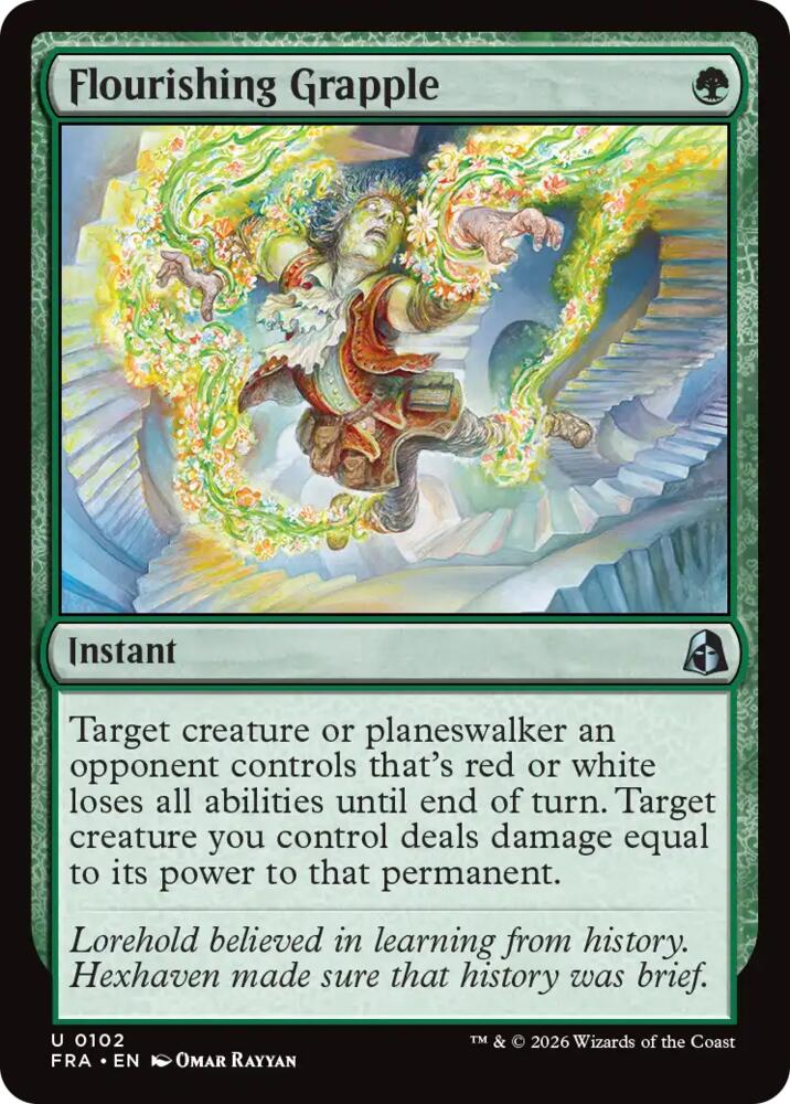 Flourishing Grapple 102 card from Reality Fracture