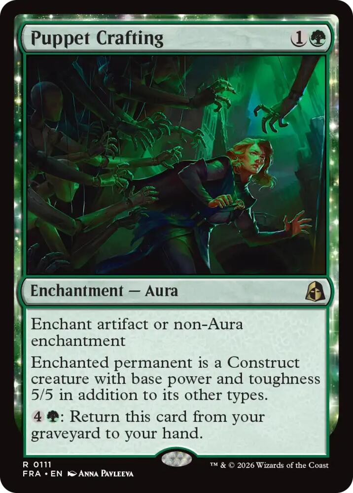 Puppet Crafting 111 card from Reality Fracture