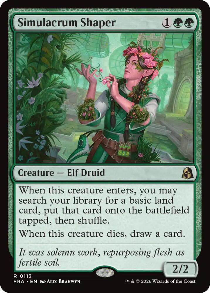 Simulacrum Shaper 113 card from Reality Fracture