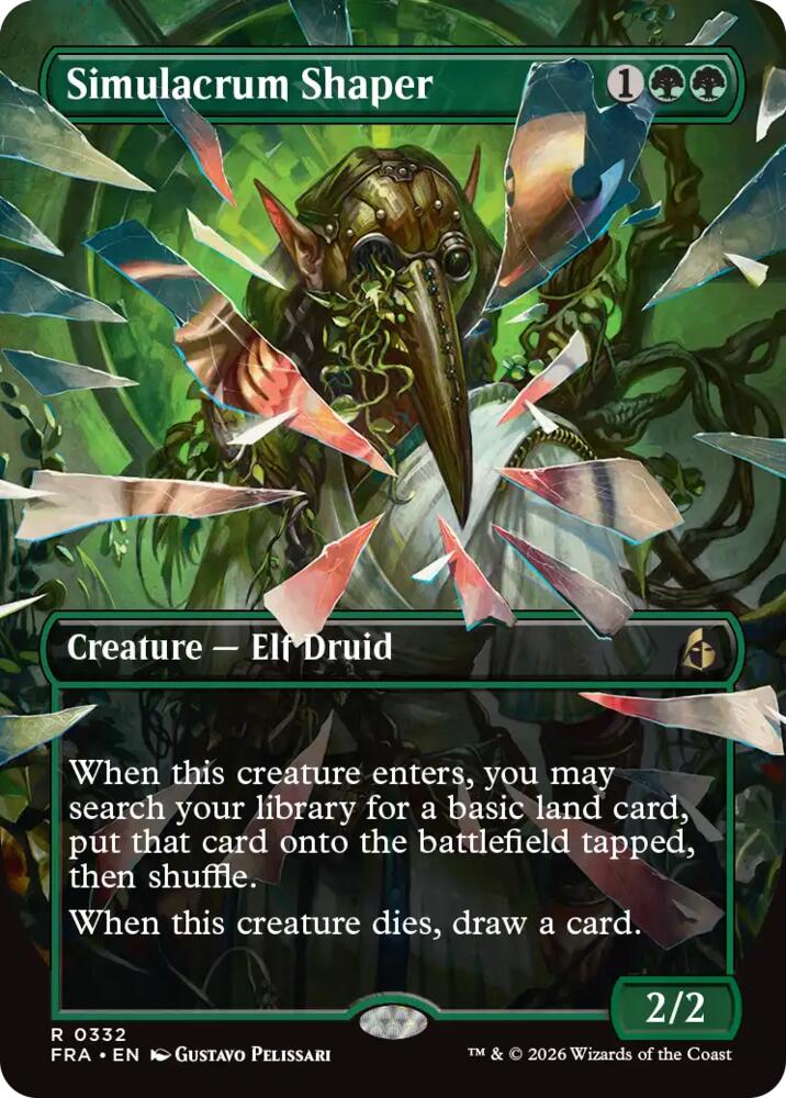 Simulacrum Shaper (Borderless) 332 card from Reality Fracture