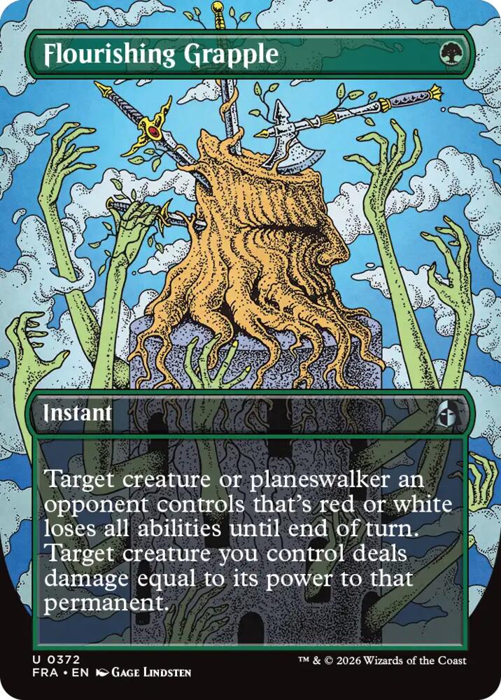 Flourishing Grapple (Borderless) 372 card from Reality Fracture