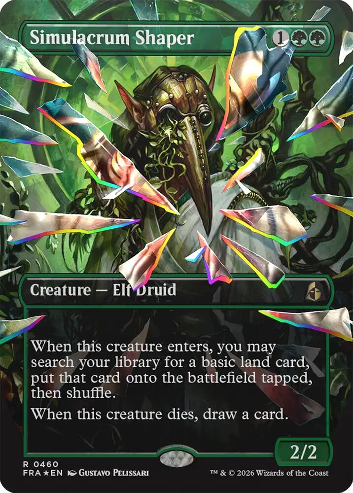 Simulacrum Shaper (Borderless) (Facet Foil) 460 card from Reality Fracture