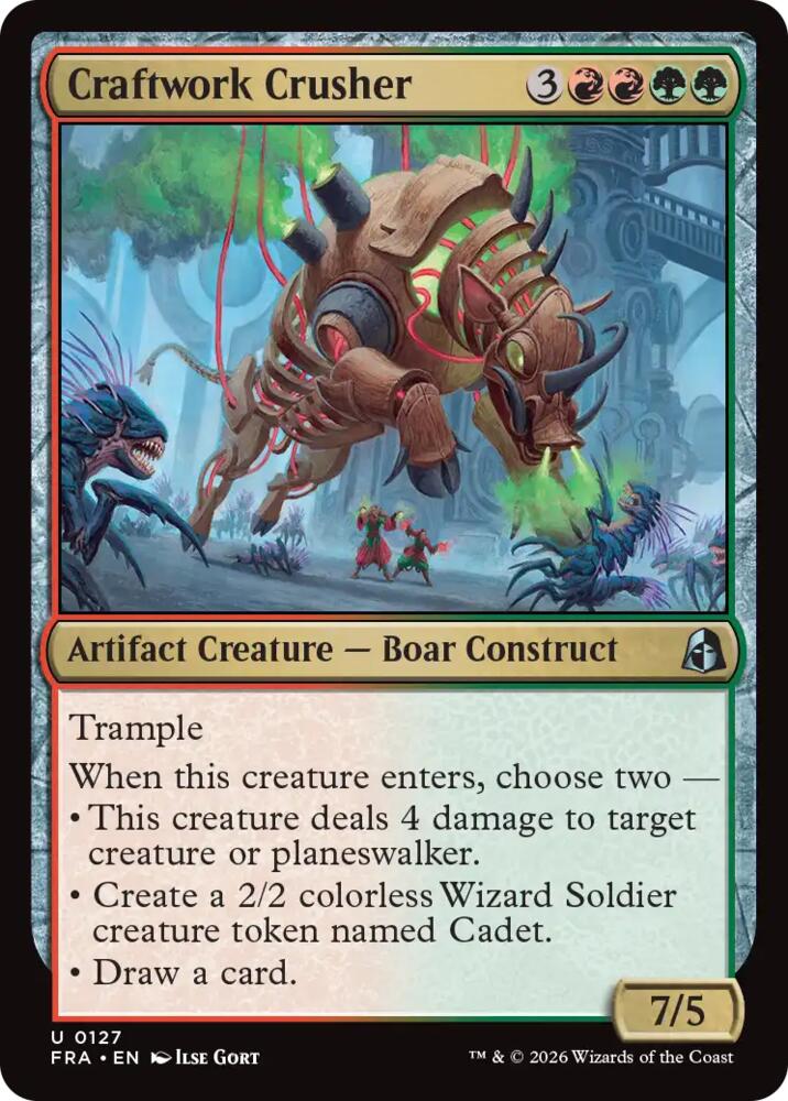 Craftwork Crusher 127 card from Reality Fracture