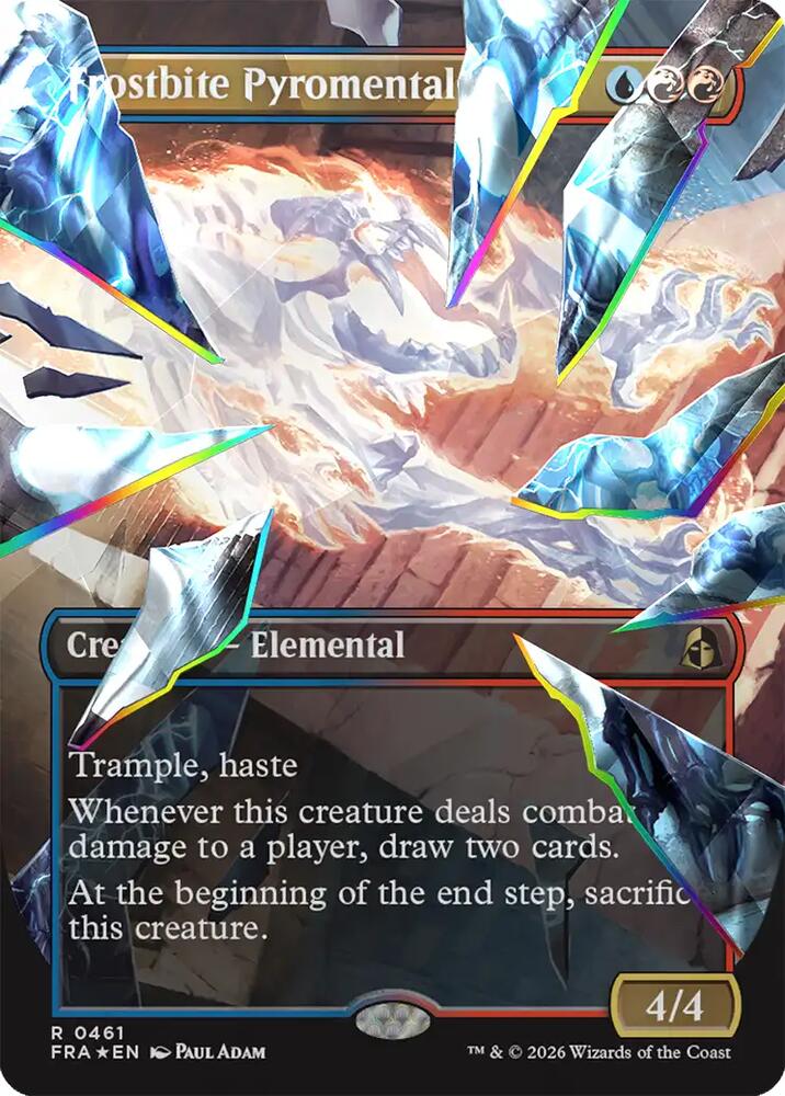 Frostbite Pyromental (Borderless) (Facet Foil) 461 card from Reality Fracture