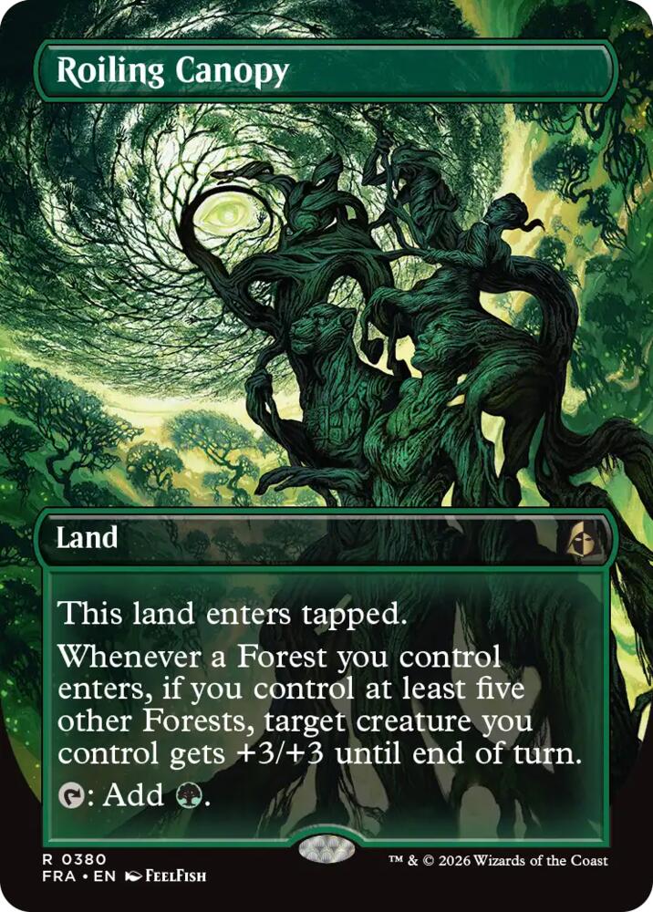 Roiling Canopy (Borderless) 380 card from Reality Fracture
