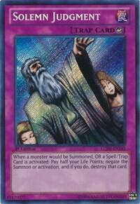 Solemn Judgment LCJW-EN182 card from Legendary Collection 4: Joey's World