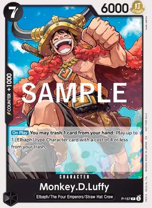 Monkey.D.Luffy (Pirates Party 2026 Vol. 3) P-157 card from One Piece Promotion Cards