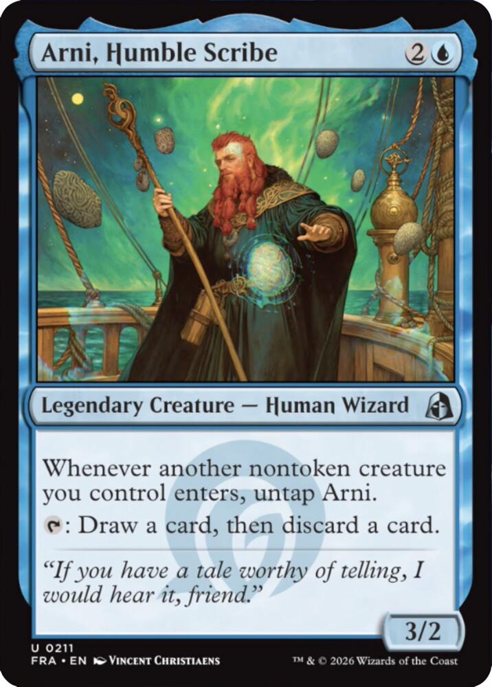 Arni, Humble Scribe 211 card from Reality Fracture