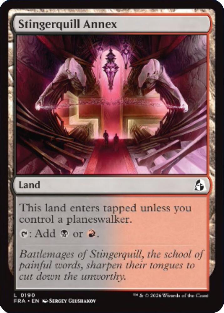 Stingerquill Annex 190 card from Reality Fracture