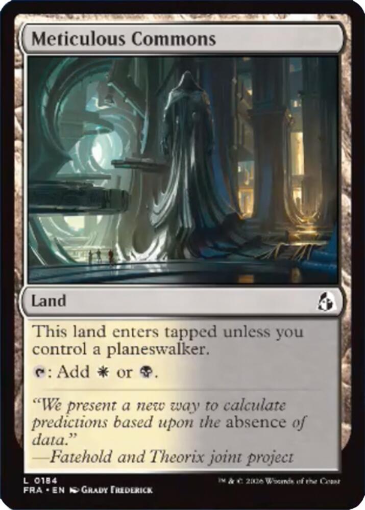 Meticulous Commons 184 card from Reality Fracture