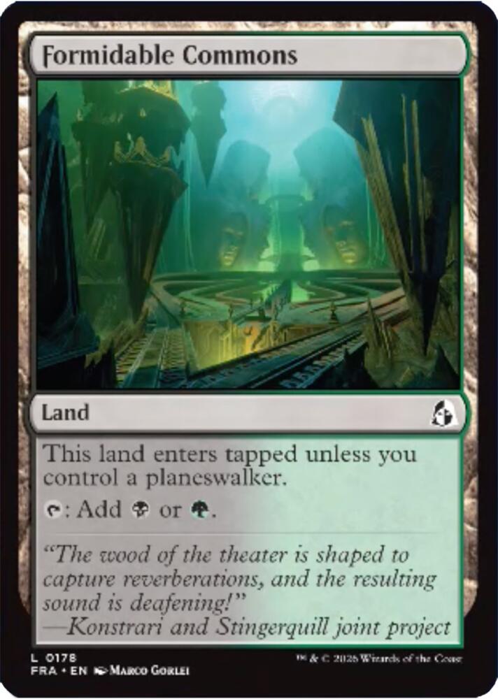 Formidable Commons 178 card from Reality Fracture