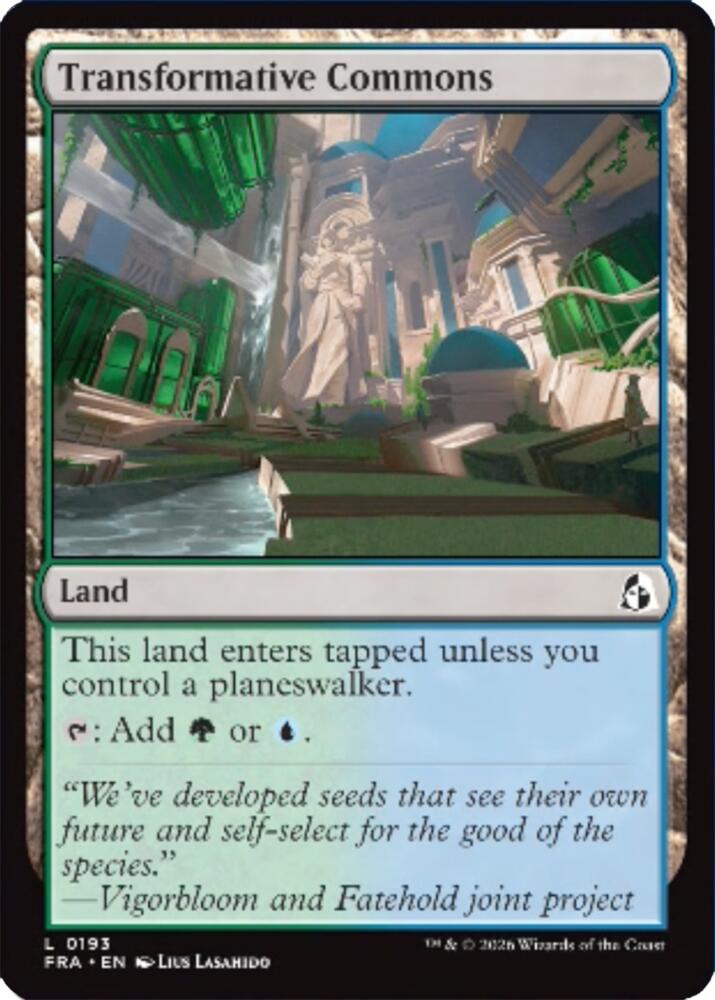 Transformative Commons 193 card from Reality Fracture