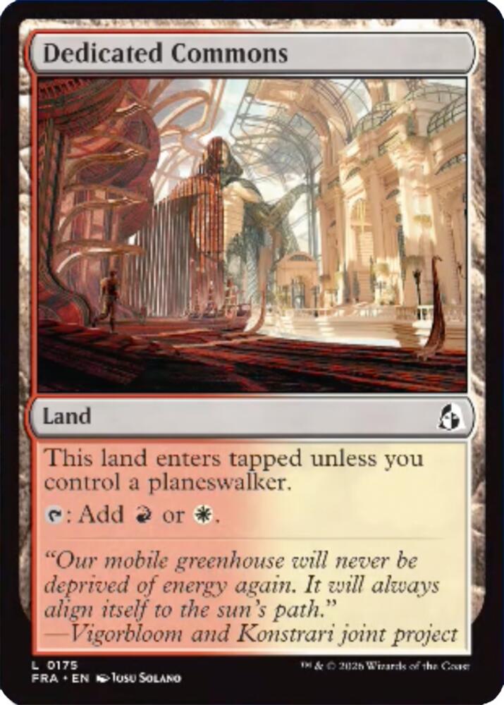 Dedicated Commons 175 card from Reality Fracture