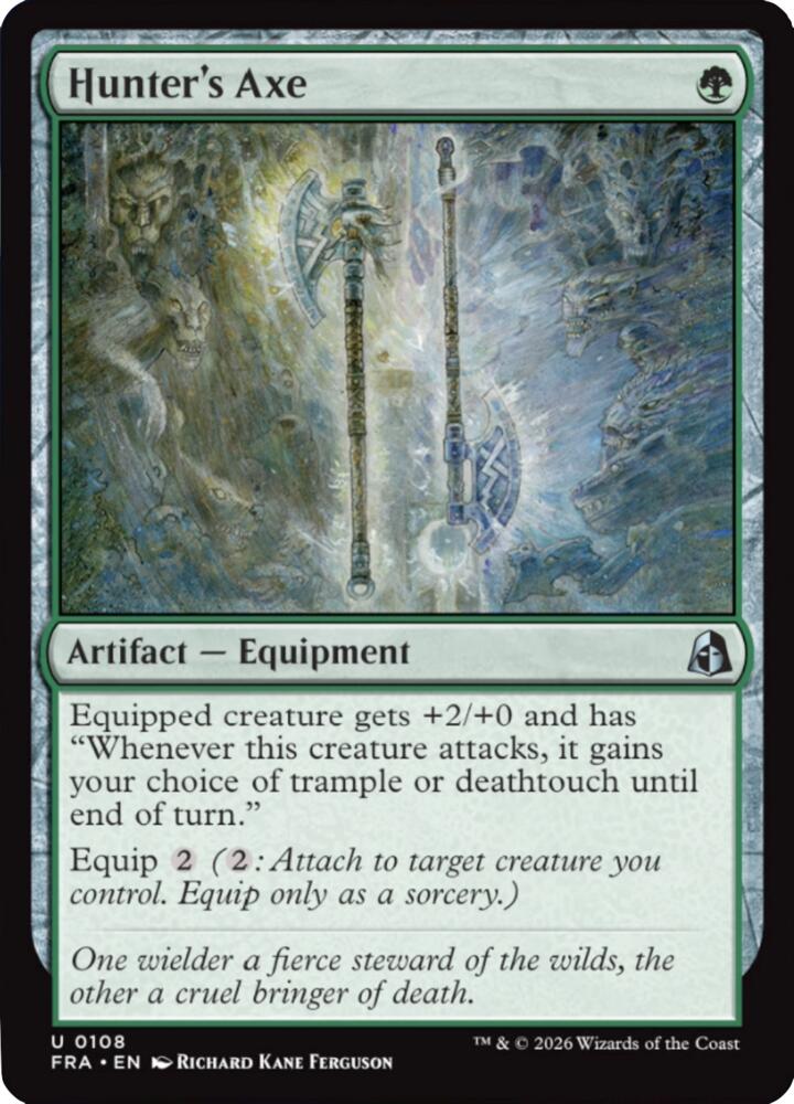 Hunter's Axe 108 card from Reality Fracture