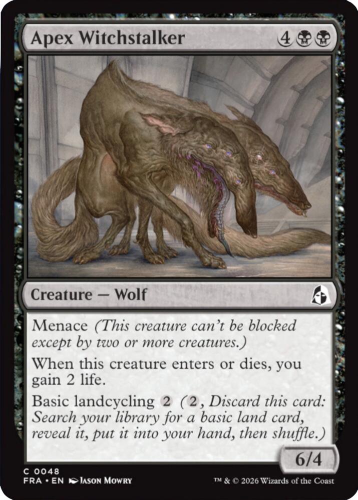Apex Witchstalker 48 card from Reality Fracture