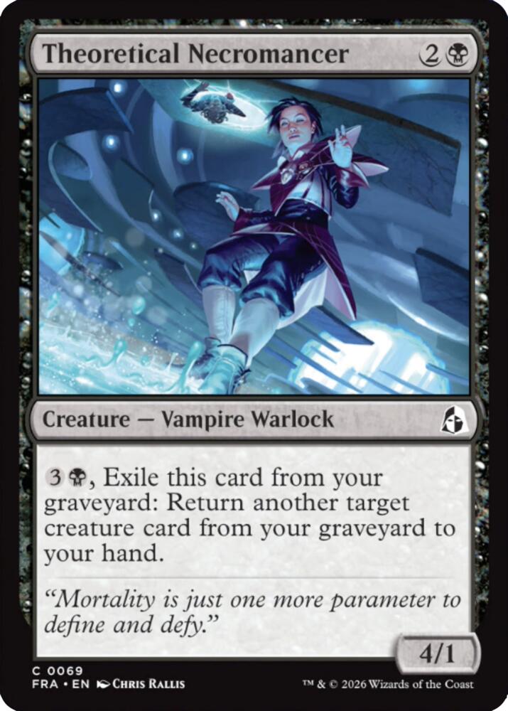 Theoretical Necromancer 69 card from Reality Fracture