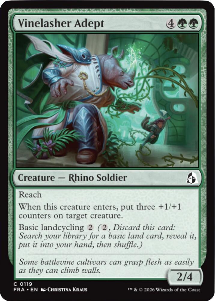 Vinelasher Adept 119 card from Reality Fracture