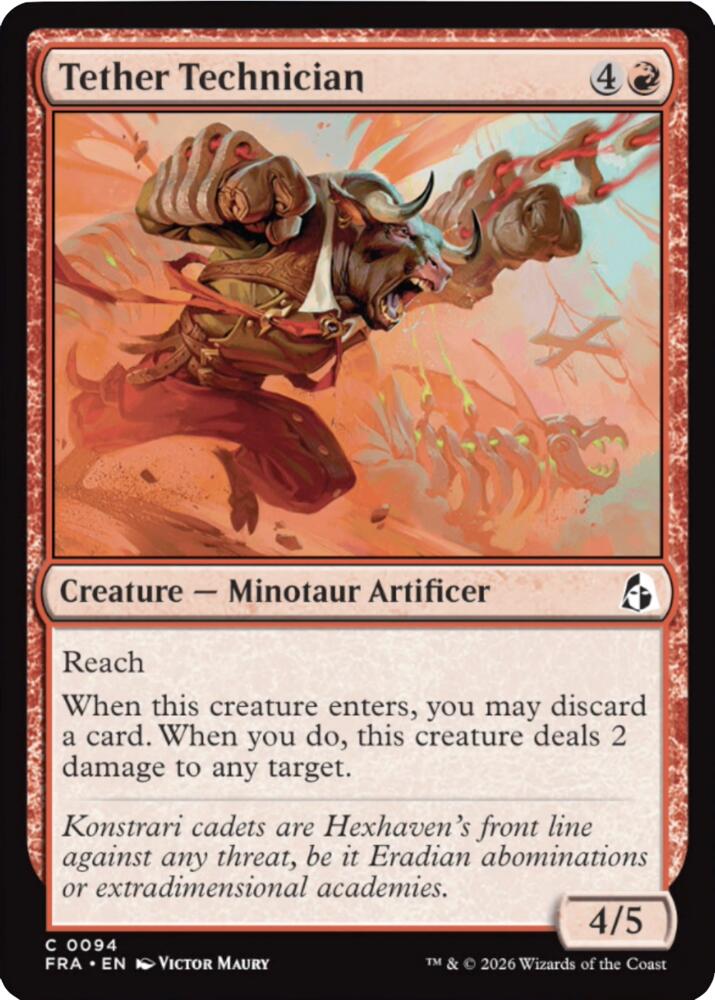Tether Technician 94 card from Reality Fracture
