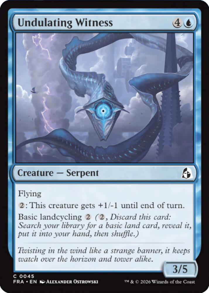 Undulating Witness 45 card from Reality Fracture