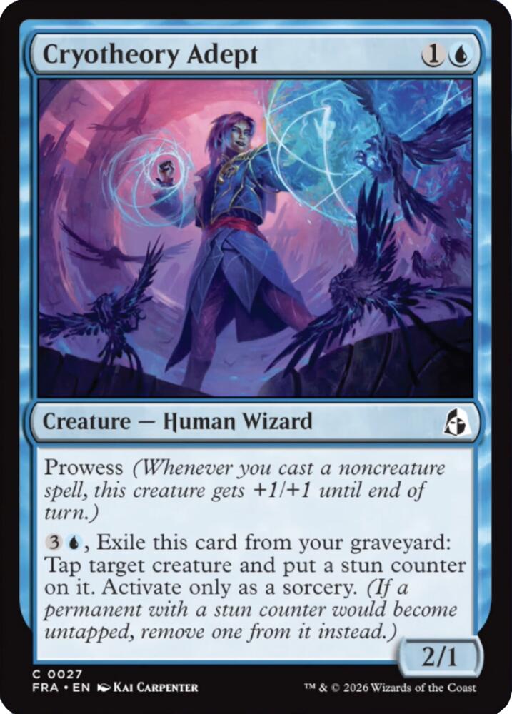 Cryotheory Adept 27 card from Reality Fracture