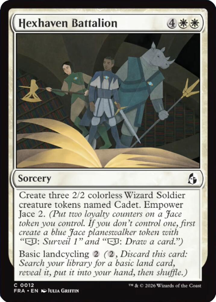 Hexhaven Battalion 12 card from Reality Fracture
