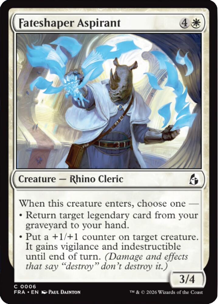 Fateshaper Aspirant 6 card from Reality Fracture