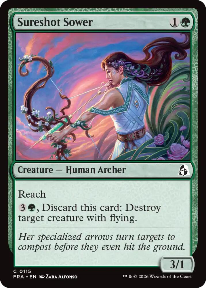 Sureshot Sower 115 card from Reality Fracture