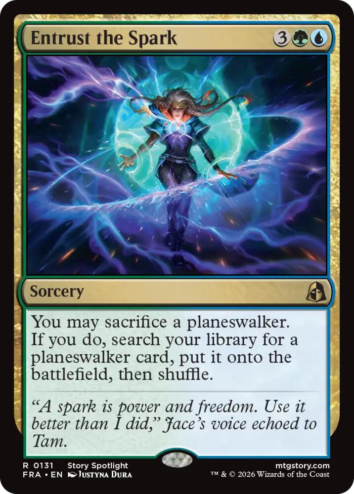 Entrust the Spark 131 card from Reality Fracture