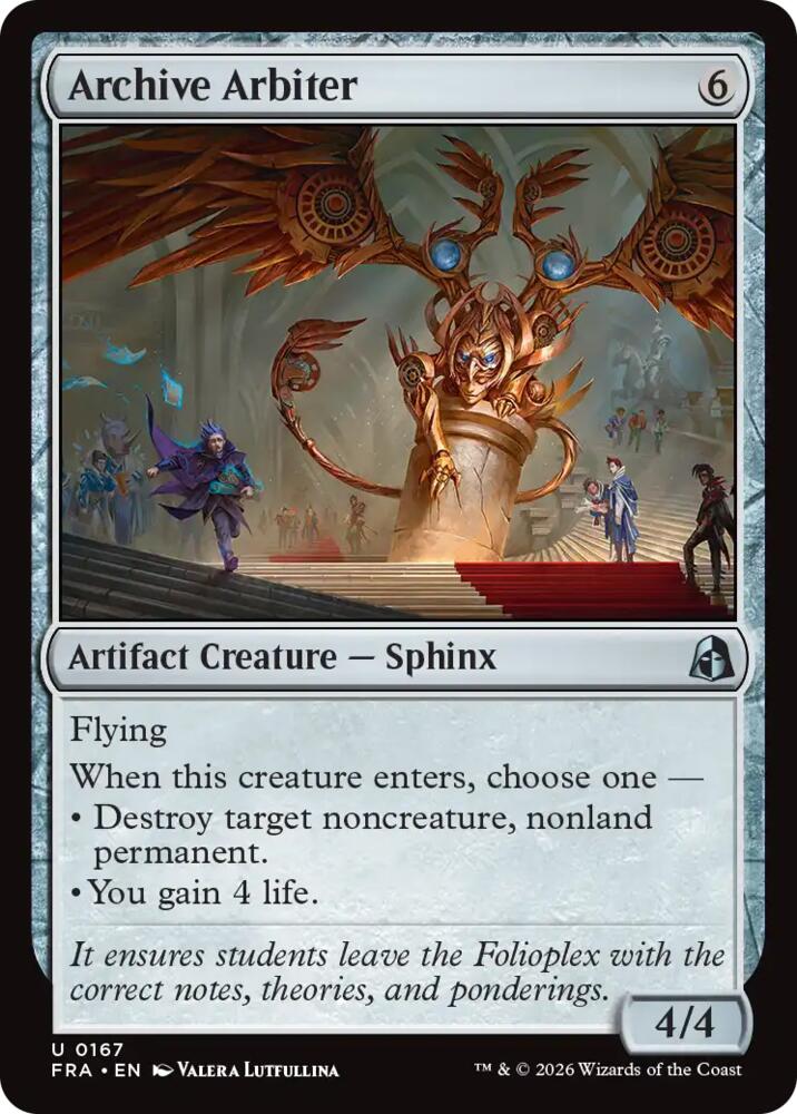 Archive Arbiter 167 card from Reality Fracture