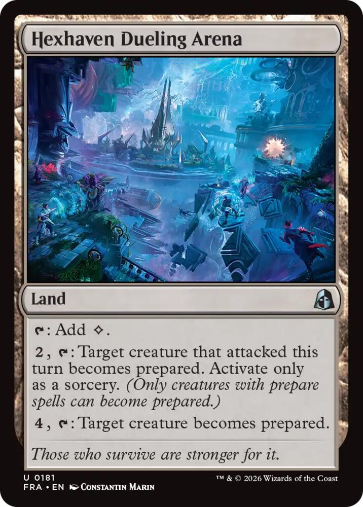 Hexhaven Dueling Arena 181 card from Reality Fracture