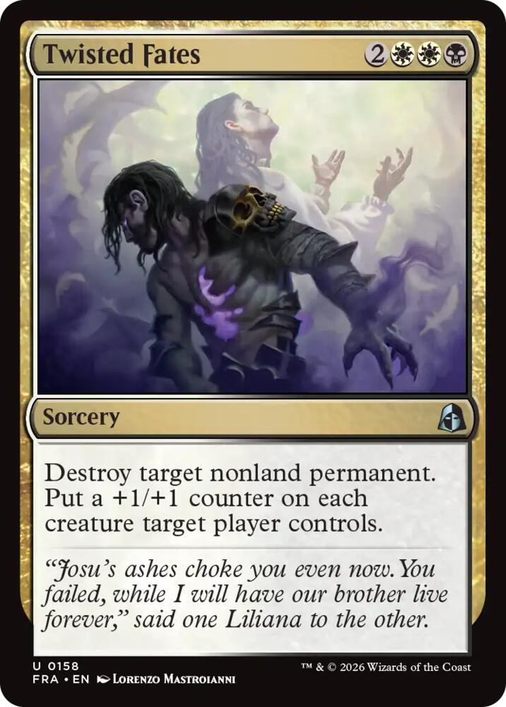 Twisted Fates 158 card from Reality Fracture