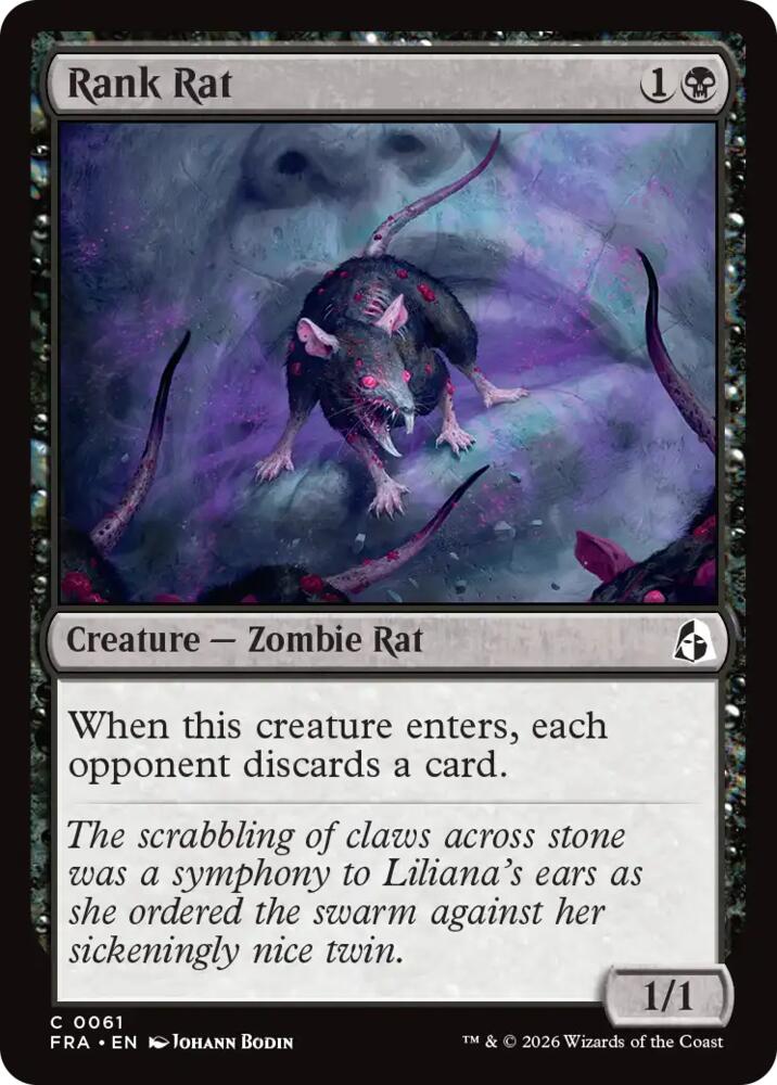 Rank Rat 61 card from Reality Fracture