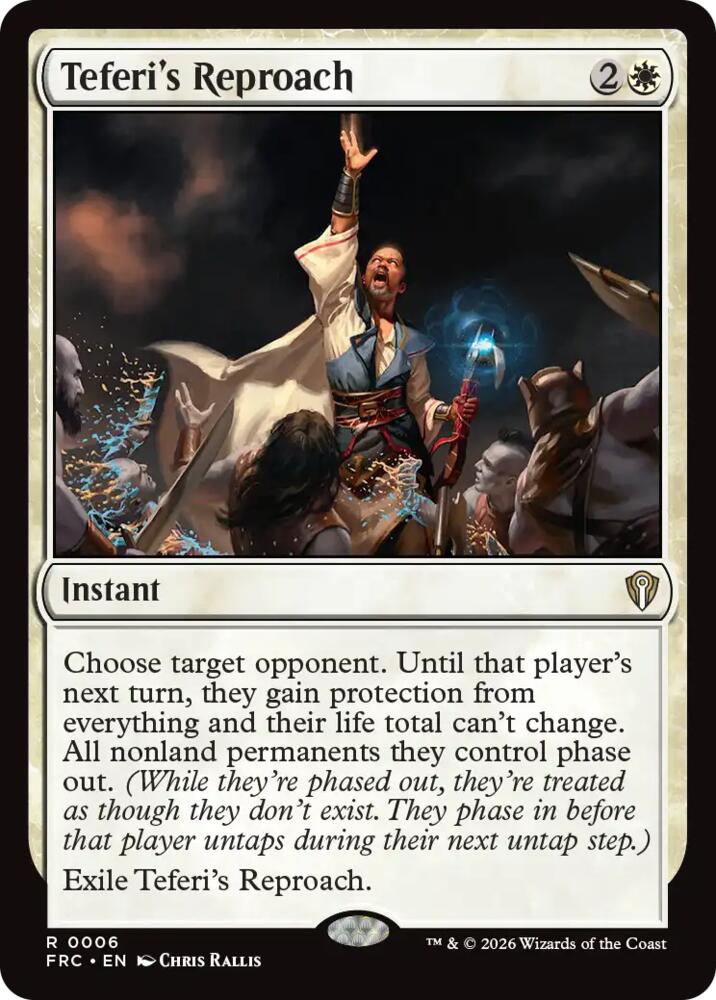 Teferi's Reproach 6 card from Commander: Reality Fracture