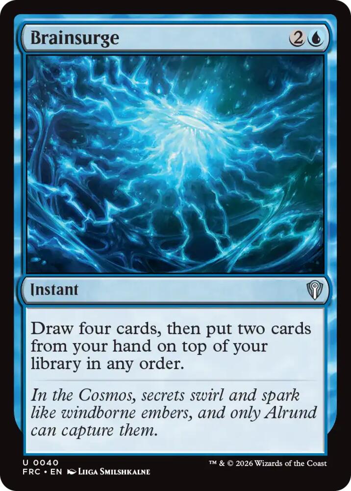 Brainsurge 40 card from Commander: Reality Fracture