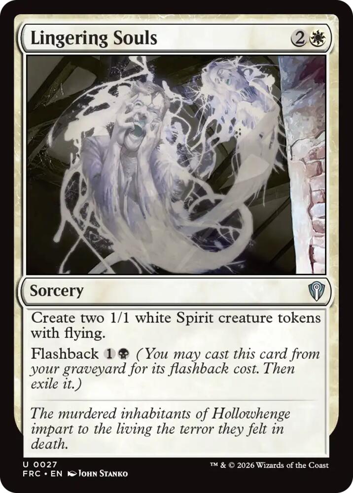 Lingering Souls 27 card from Commander: Reality Fracture