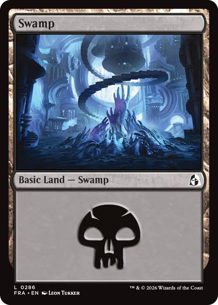 Swamp 286 card from Reality Fracture