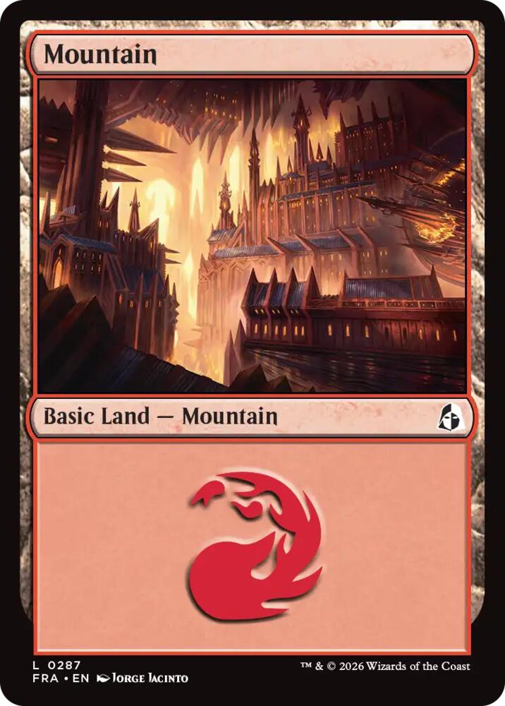 Mountain 287 card from Reality Fracture
