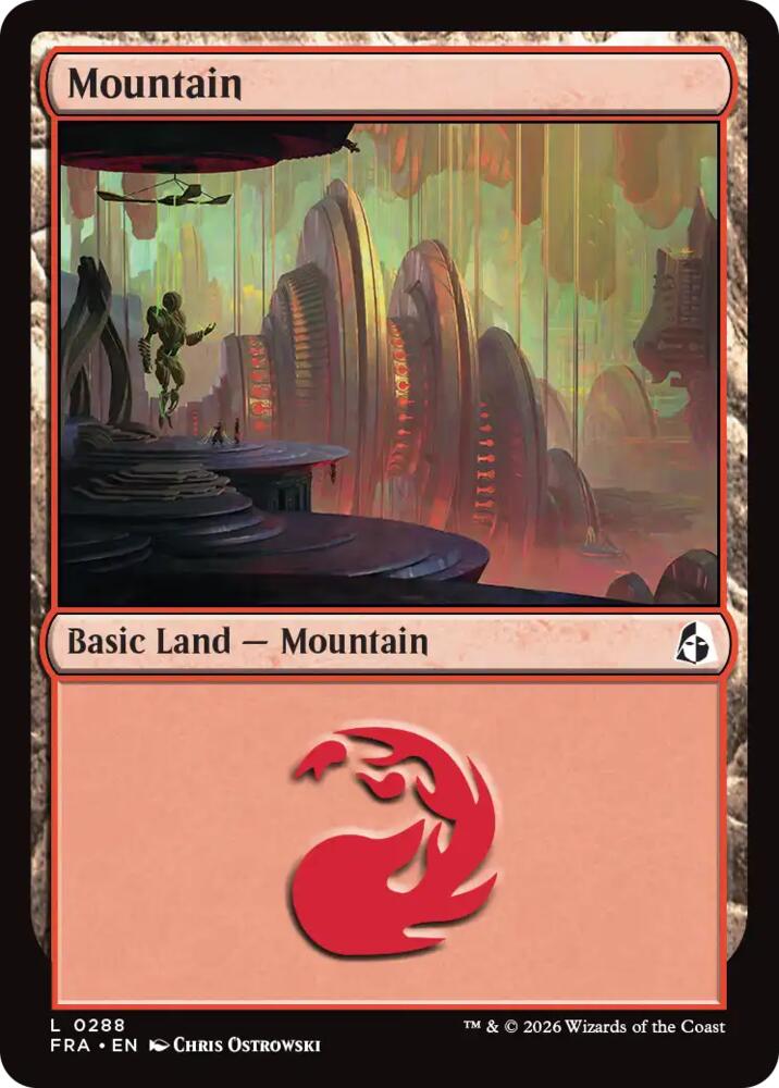 Mountain 288 card from Reality Fracture