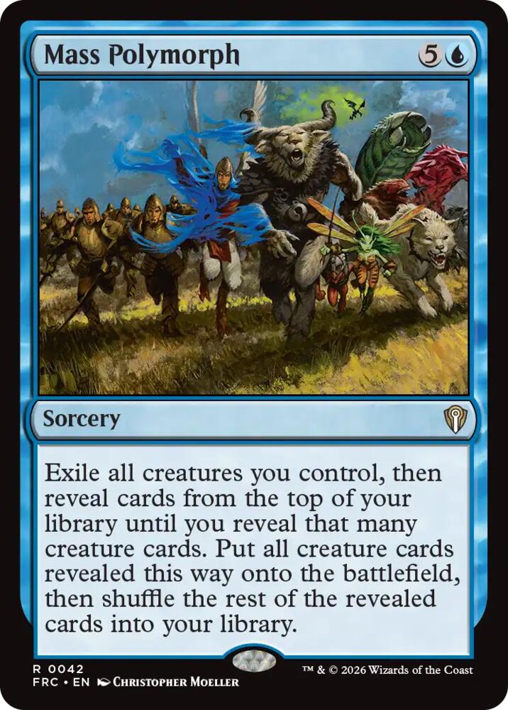 Mass Polymorph 42 card from Commander: Reality Fracture