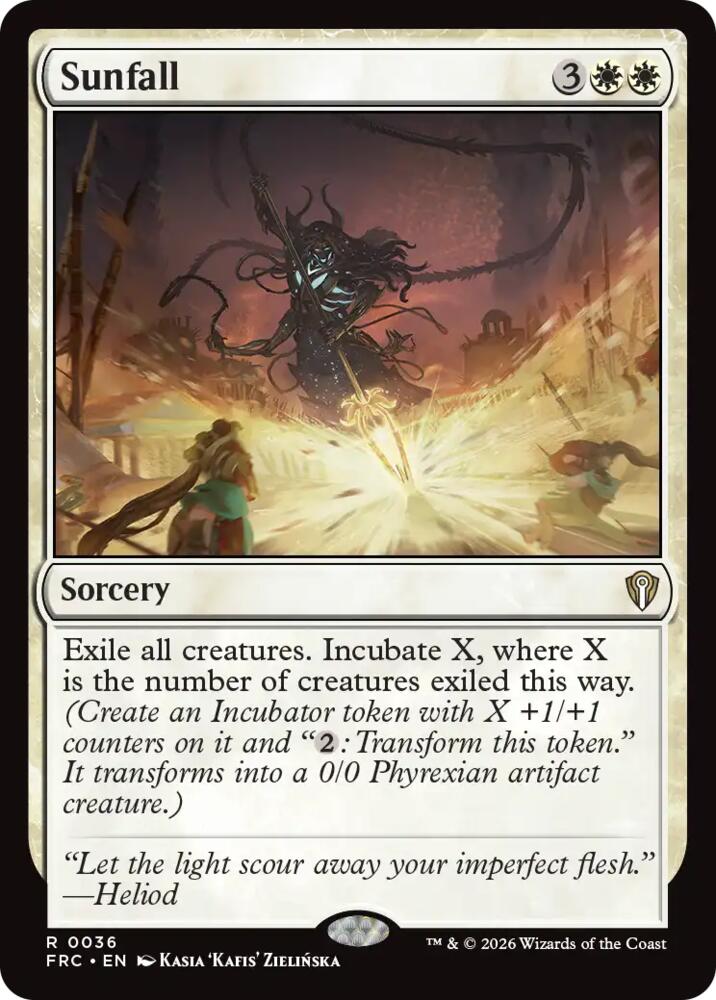 Sunfall 36 card from Commander: Reality Fracture
