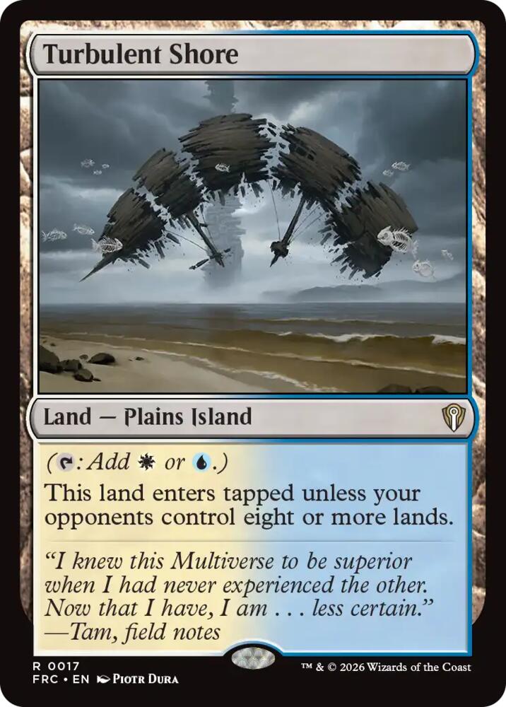 Turbulent Shore 17 card from Commander: Reality Fracture