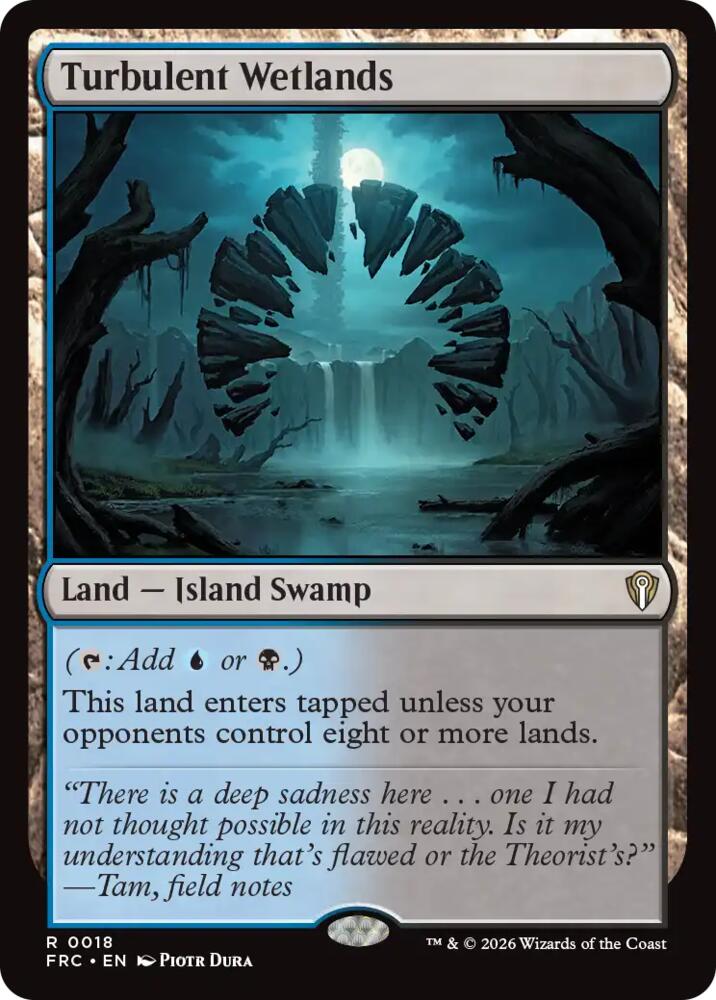 Turbulent Wetlands 18 card from Commander: Reality Fracture