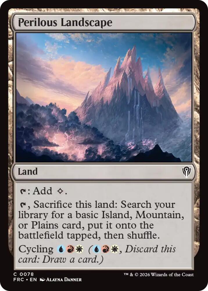 Perilous Landscape 78 card from Commander: Reality Fracture