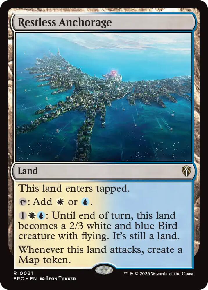 Restless Anchorage 81 card from Commander: Reality Fracture